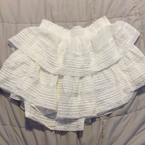 aerie rock n ruffle mini skirt